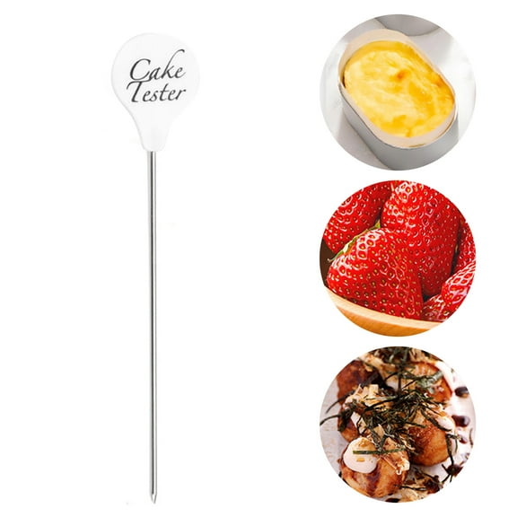 5PCS Professional Cake Tester for Baking - 7.75 Inch Stainless Steel Doneness Stick - Baking Timing Tool for Cakes, Breads & Pastries - Kitchen Baking Essential