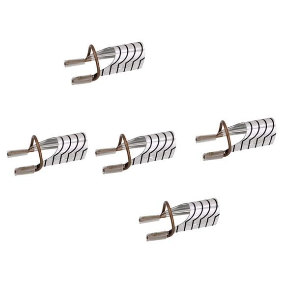 5PCS Professional Nails Art Forms For Gel Extensions Double Colors Practical Aluminum Design Manicure Accessories