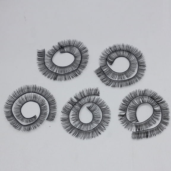 5PCS Realistic Doll Eyelash Extension Nylon Fibers Eyelashes Easy Installation For Creative Doll Makeup Accessory