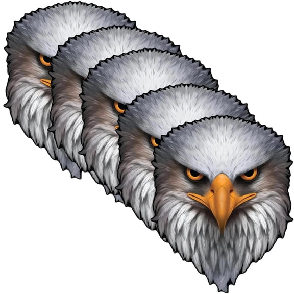 5PCS Reflective Eyes Eagle Decal,American Flag Patriotic Vinyl Bumper Stickers for Car Window,Waterproof Fade-Resistant USA Graphic Decor for Laptops, Coolers