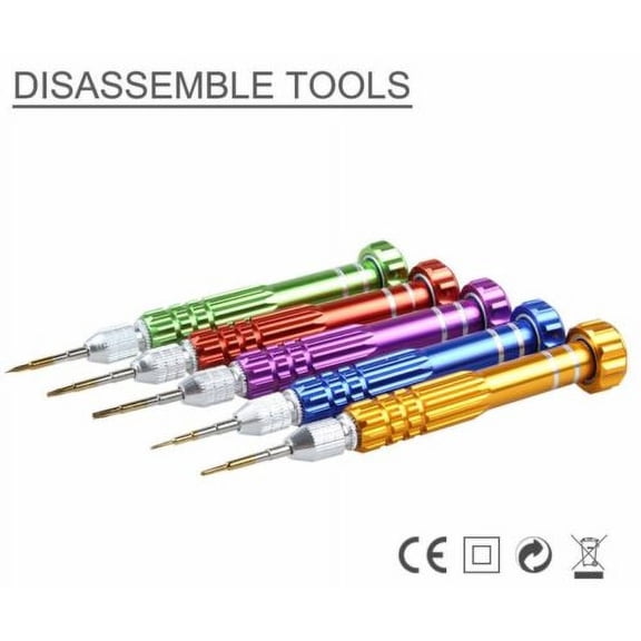 5PCS Replacement Screwdriver Screw Heads Set Repair Tools Kit Accessory Part for Smartphone