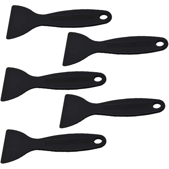 5PCS Resin Scraper, Plastic Spatula Paint Scrapers Flexible Putty Knife Air Bubble Remover Sticker Installation Tool for 3D Printing Resin Removal, Spackling, Patching, Decal, Wallpaper