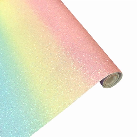 5PCS Reusable Rainbow Fine Sparkle Powder Ironing Paper, Sparkling Powder Handmade Paper Pad, Suitable for Bean Ironing, DIY Hair Bows, Party Hats, Crafts Supplies,8x12 in