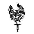 thumbnail image 1 of 5PCS Rooster Garden Stakes - 13 Inch Chicken Silhouette Yard Art, Hollow Out Animal Decor for Outdoor Lawn, Backyard, Pathway - Durable Acrylic Rooster Statues, 1 of 7