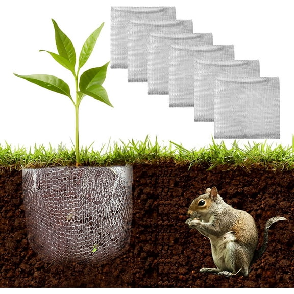 5PCS Root Guard Baskets Stainless Steel Plant Wire Speed Baskets Animal Cages Plant Baskets for Plant Berries Vegetables Root Protection