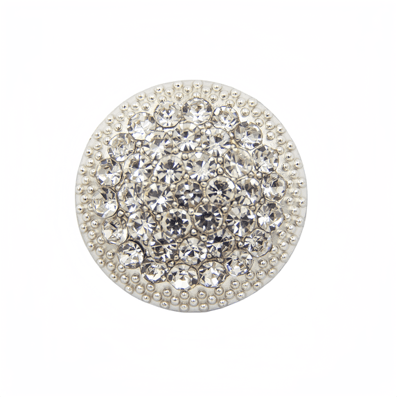 5PCS Round Metal Rhinestone Buttons For Clothing DIY Sewing Accessories ...