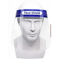 thumbnail image 1 of 5PCS Safety Face Shield with Protective Clear Film Protect Full Face, Anti-Spitting Splash, Elastic Band Reusable, 1 of 8