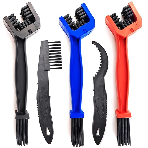 5PCS/Set Bicycle Chain Cleaning Tool Set,Bike Chain Crankset Brush,Motorcycle Washer Cleaner Brush Tools