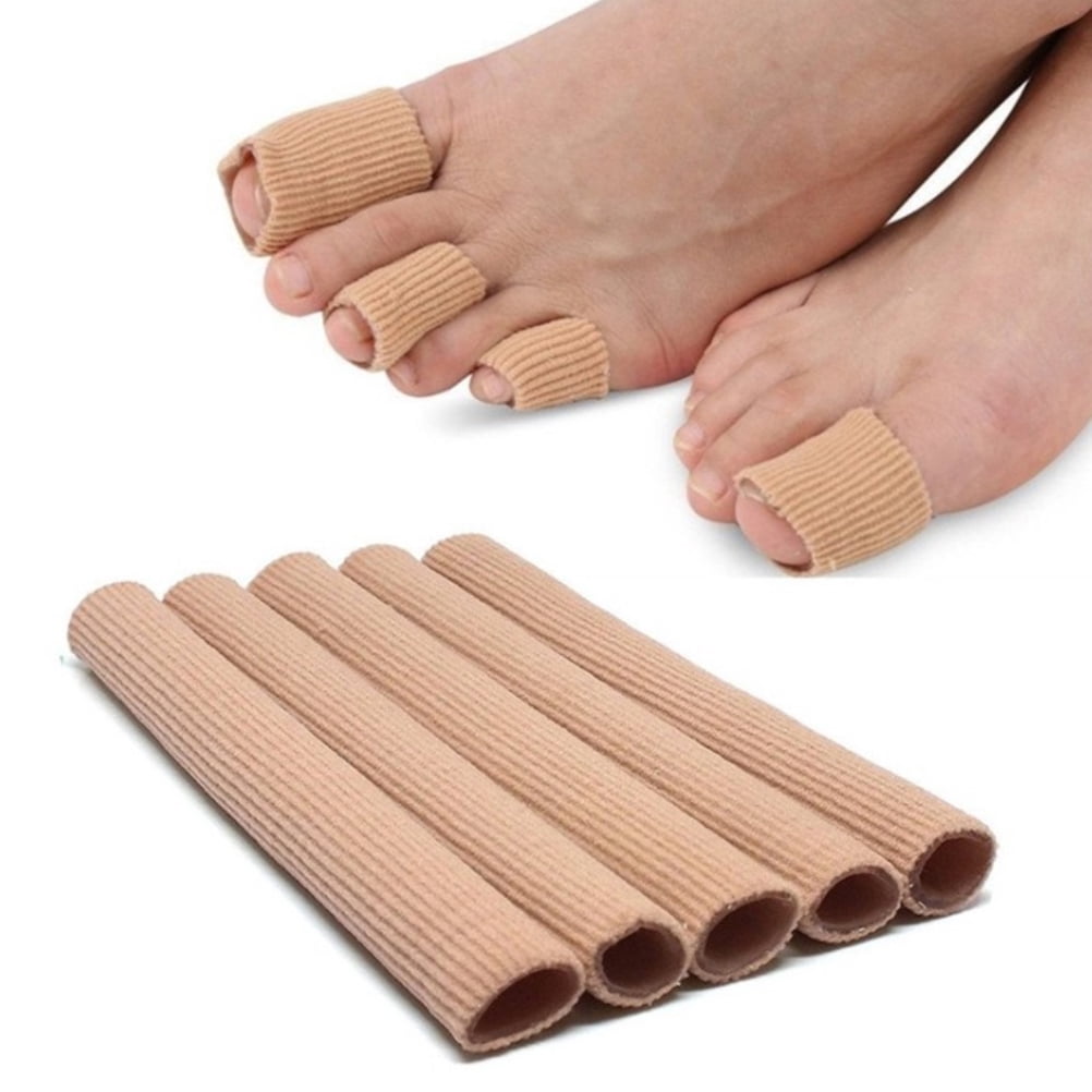 5PCS/Set Toe Cushion Tube Toe Tubes Sleeves Soft Gel Pad Protectors for Cushions Toes and