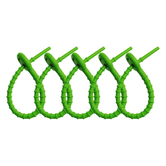 5PCS Silicone Twist Ties Reusable Bag Sealing Clips Cable Organizer Bread Ties Kitchen Storage