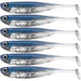 thumbnail image 1 of 5PCS Soft Plastic Lures Swimbait Paddle Tail Shad Lure Bass Bait Shad Minnow, 1 of 8