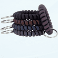 thumbnail image 1 of 5PCS Spiral Keychain Bracelet Wrist Coil Stretch Wristband Elastic Stretchable Bracelet Key Ring Key Chain Key Holder Spring Flexible Spiral Wrist for Gym Pool Outdoor Sauna Keychain, 1 of 5