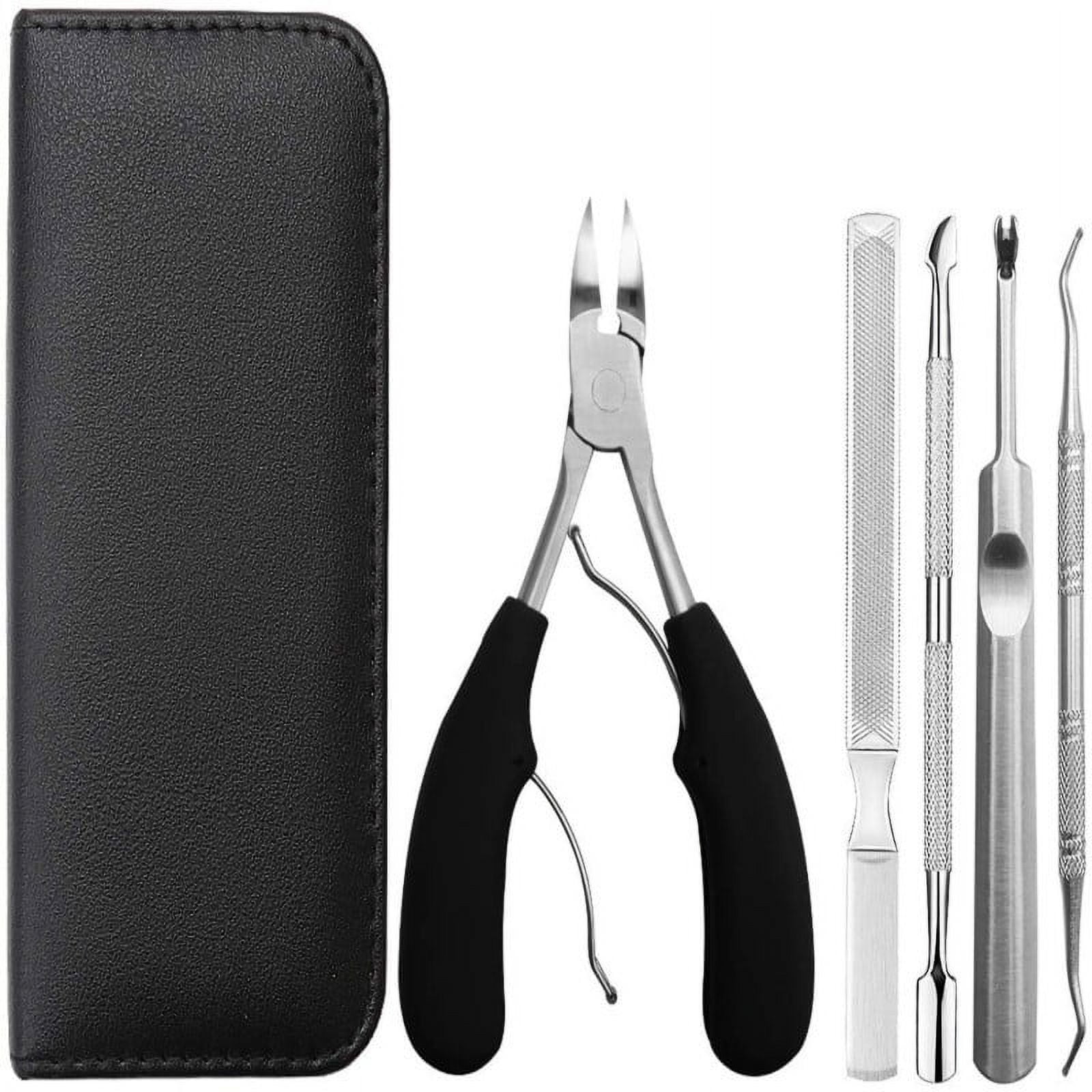 5PCS Stainless Steel Heavy Duty Toenail clipper Set for thick nails or