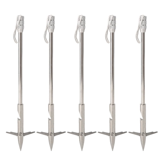 5PCS Stainless Steel Outdoor Bow Fishing Dart Arrowhead Slingshot Catapult Tips Hunting Fish