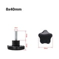 thumbnail image 1 of 5PCS Star Handle Fastening Screws M5 M6 M8 M10 Star Handle Rubber Head Knob Hand Screw Bolt Home Improvement Hardware, 1 of 7