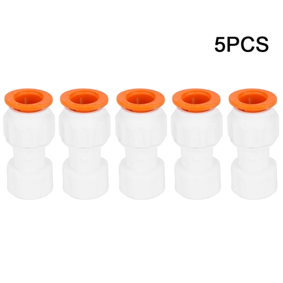 5PCS Straight Fittings for Plumbing PPR Female Thread G1/2in to 20mm Water Pipe Connector Set