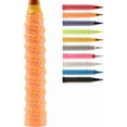 thumbnail image 1 of 5PCS Tennis Racket Grip Tape, Racket Overgrip Tape That Stays Dry & Absorbs Sweat with Velvety Comfort. for Tennis Rackets,Fishing Rods.Wrap Your Racquet for High Performance(Orange), 1 of 8