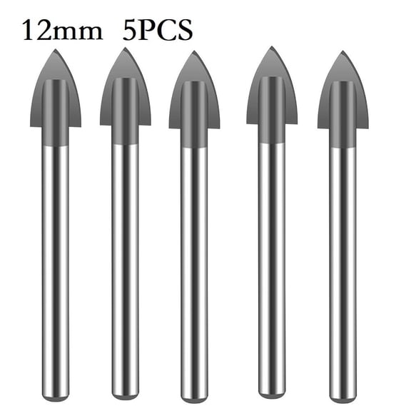 5PCS Tile Glass Drill Bit Set Tungsten Carbide Tipped For Ceramic Tile Cutter Tool Hole Saw 3mm 4mm 5mm 6mm 8mm 10mm 12mm