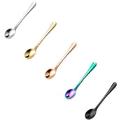 5PCS Tiny Spoons - Mini Stainless Steel Spoons 2.9 inch for Salt Jars Spice Jars, SUS 304 Food Grade Seasoning Spoon for Powder Spices, Pepper, Sugar, Coffee