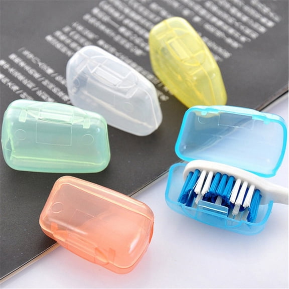 5PCS Toothbrush Head Covers, Portable Travel Toothbrush Caps Protector Cases for Home Outdoor Use