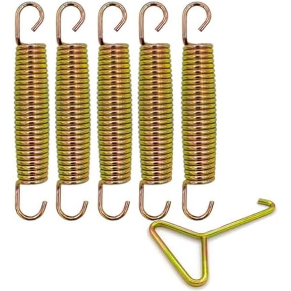 5PCS Trampoline Spring 5.5inch with Hook, Heavy Duty Replacement Springs Thickened 3.1MM Wire Weather Resistant - Gold$$Sport & Recreation Other