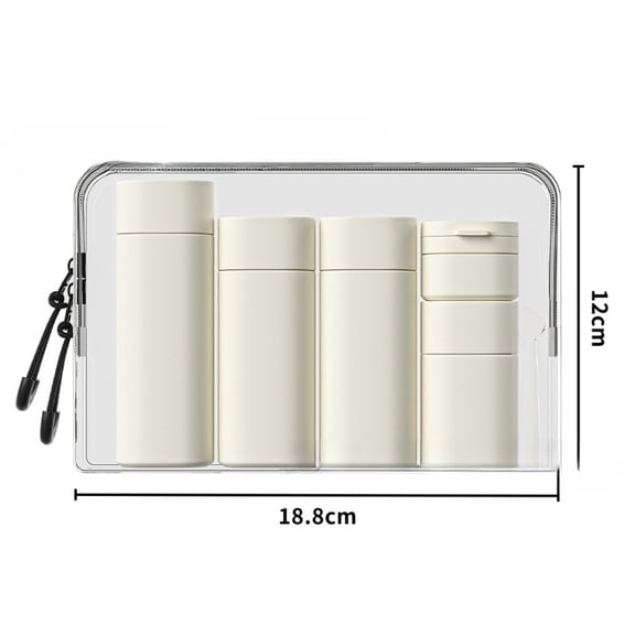 5PCS Travel Refillable Bottles, Multiple Colors Hydrating Makeup and Lotion Dispenser for Shampoo and Toiletries