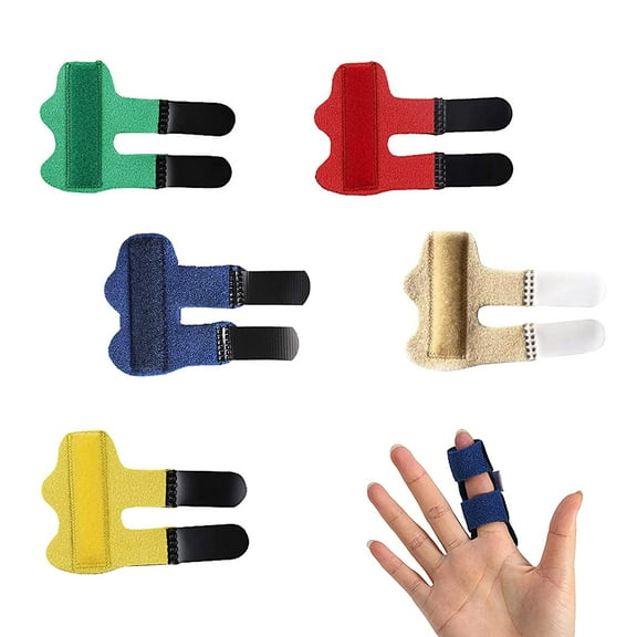 5PCS Trigger Finger Splints, Finger Sleeves for Broken Finger, Pinky Finger, Finger Brace for Straightening or Support for Seniors,Skin tone
