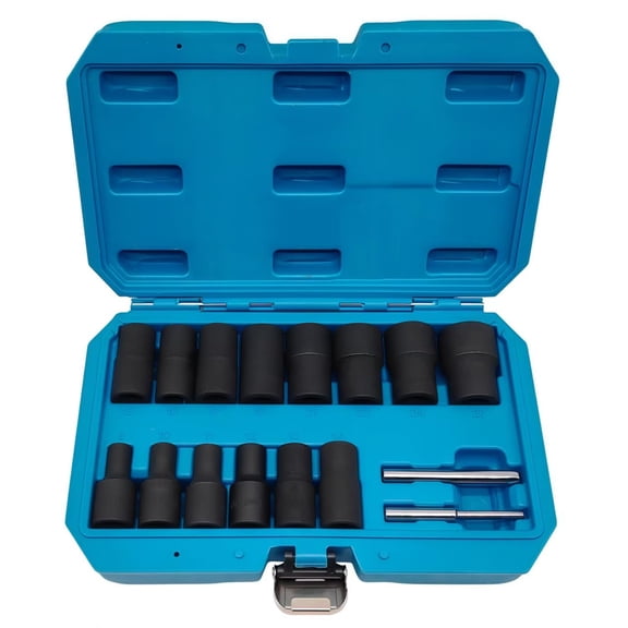 5PCS Twist Lug Nut Socket Set, 1/2" Drive Bolt Nut Extractor Tool | T10, T15, T20, T25, T27, T30, T40, Damaged, Stripped, Fastener, Remover, Rusted, Screw Remover, Impact Drive Bit, Head Drill