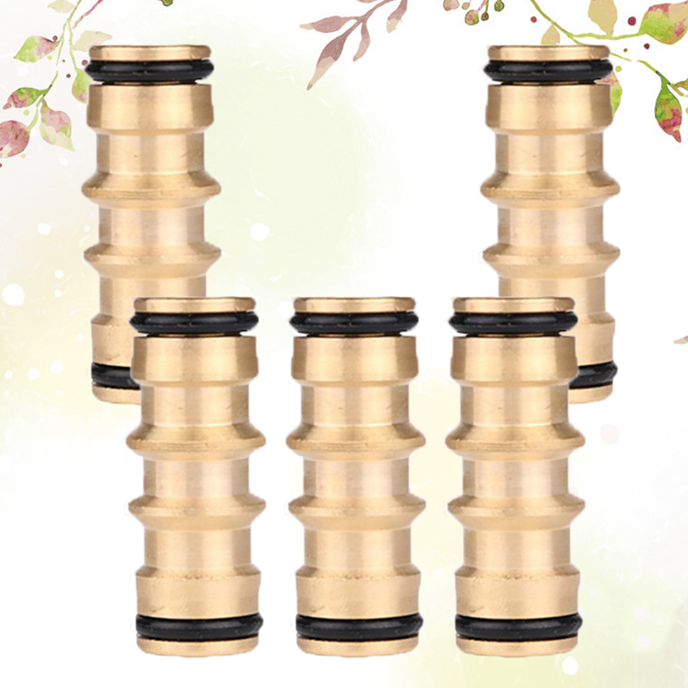 5PCS Twoway Pipe Joints Copper Water Pipe Extender Pipe Fittings