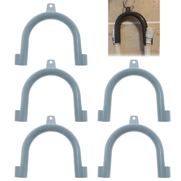 5PCS U-Shape Drain Hose Hooks Easy Install Tidy Plumbing Solution