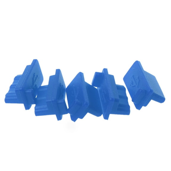 5PCS USB Silicone Dustproof Protector Female Jack Interface Fits for Laptop Computer Powerbank