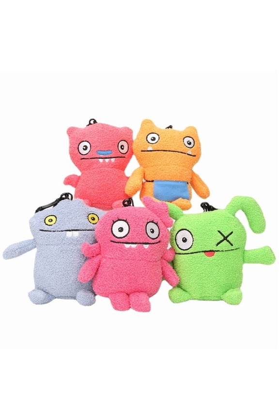 5PCS Ugly Dolls Keychain, Decoration, Birthday Gift, Plush Toy