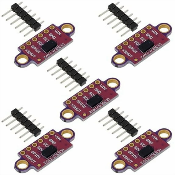 5PCS VL53L0X ToF Sensor, VL53L1X V2 Time of Flight Laser Distance ...