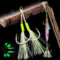 5PCS Vast Vertical Speed Knife Fall Jigs Saltwater Tuna Fishing Lure Baits Glow Dark