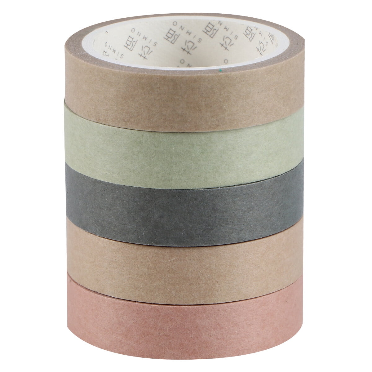 5PCS Washi Tape DIY Decorative Tape Color Paper Adhesive Tapes for
