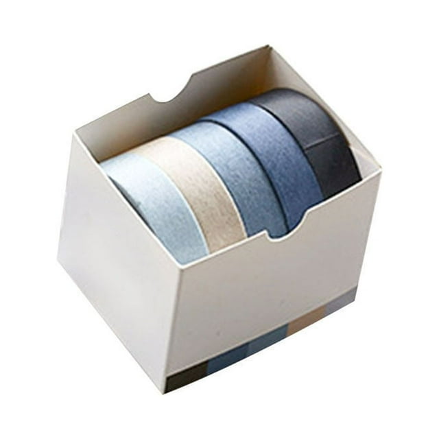 5PCS Washi Tape DIY Decorative Tape Color Paper Adhesive Tapes for