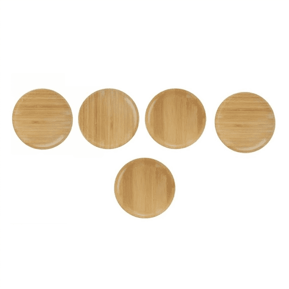 5PCS Wine Glass Charcuterie Topper Board Bamboo Coasters