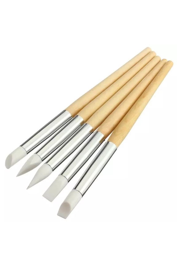 5PCS Wood+Rubber Watch Clean Dial Cleaning Pen Remove Oil Dirty Touch Tool Accessories Watchmaker Tool