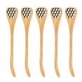 thumbnail image 1 of 5PCS Wooden Honey Comb Dipper Spoon for Kitchen Cooking - Style 1, 1 of 6