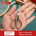 thumbnail image 1 of 5PCS Worth high quality garden home cutting pruner shears small cute stainless steel flower snip tailor hand scissors (Brass Color), 1 of 7