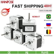 5PCs 4-lead nema17 stepper motor 12V 42 Motor 1.8 degree 1.5a 40n.cm 17hs4401 for 3D printer motor and CNC XYZ NEMA 17 motor