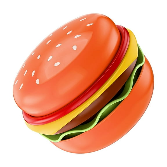 5PCs Hamburger-Shaped Ceramic Dish Set for Family Meals, Parties, Dishwasher & Microwave Safe