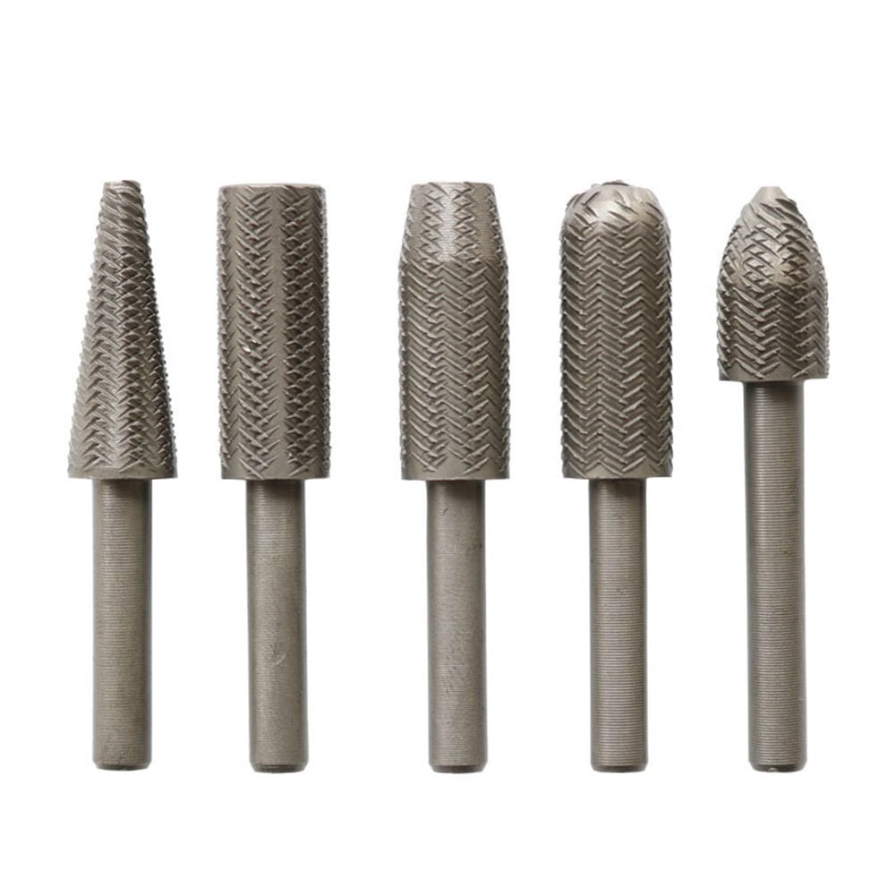 Steel Cutter Bit 5PCs Metal Cutter Drill Bits Rotary Bits Rasp For Steel Grinding ...