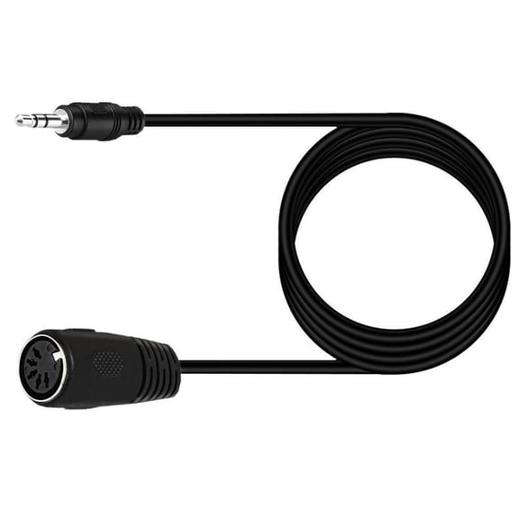 5PIN Female to Male 3.5mm Cable Adapter Sound Extension Cable Connecting Line DIN 5PIN Cable Cord for Sound Systems