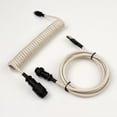 thumbnail image 1 of 5PIN Male Aviation Plug to Type-c Spring Cable with Braid and PP Sheath OEM Spring Coiled Power Cable, 1 of 5
