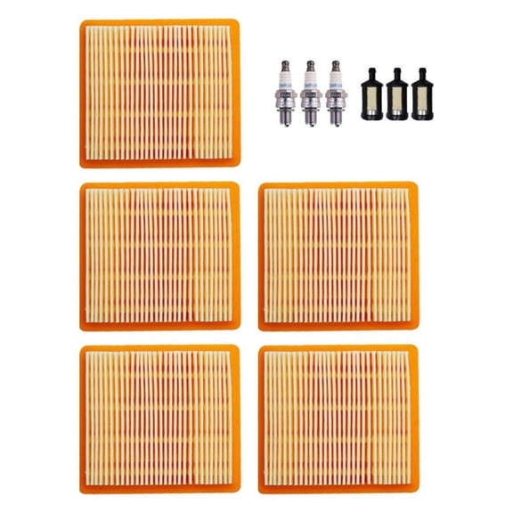 5PK Air Filter Tune Up Kit Combo For Stihl FB131 FR131 HT130 Fits 4180 141 0300