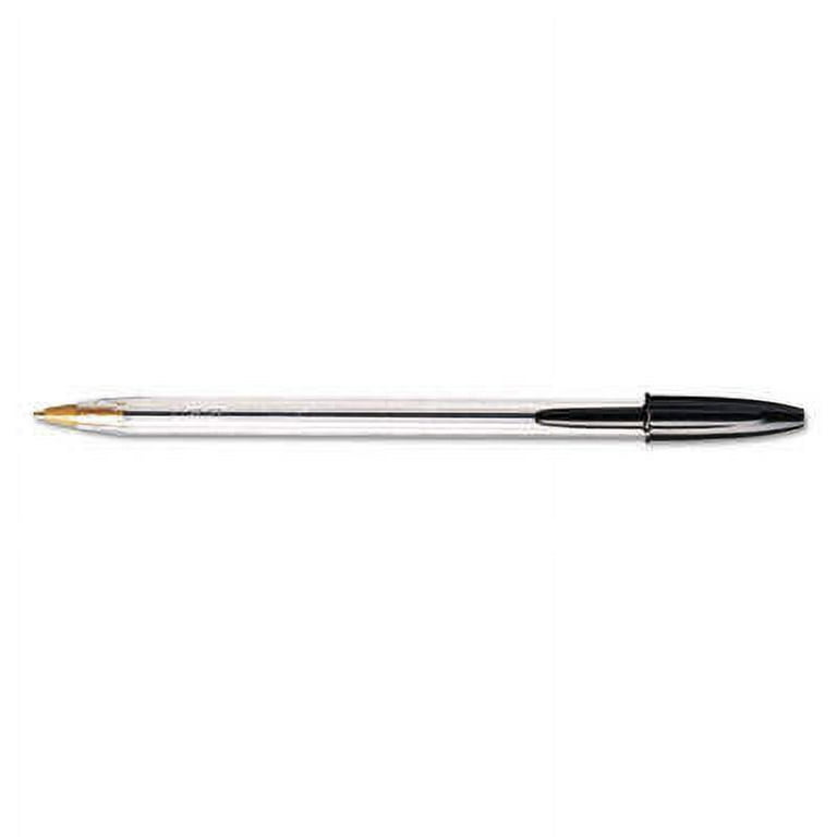 Cristal Xtra Smooth Ballpoint Pen, Stick, Medium 1 mm, Black Ink, Clear Barrel, Dozen Cristal Xtra Smooth Ballpoint Pen, Stick, Medium 1 mm, Black Ink, Clear Barrel, Dozen