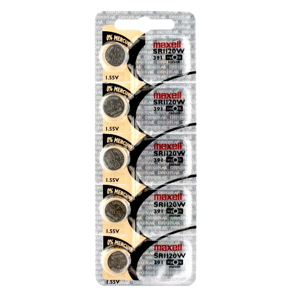 5PK Maxell SR1120W Fits Seiko 1336, 5854, 6431, 8121, A135, D138, G757, SBBS