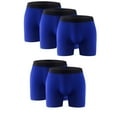 thumbnail image 1 of 5PK Mens Boxer Briefs Breathable Tagless Underwear Soft Comfort Flex Waistband, 1 of 8