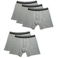thumbnail image 1 of 5PK Mens Performance Boxer Briefs Breathable Comfort Waistband Underwear Shorts, 1 of 5